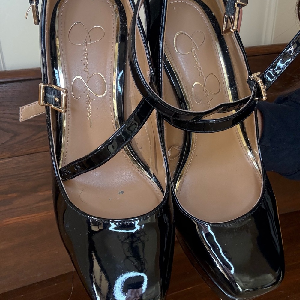 Jessica Simpson Black Platform Shoes - Picture 2 of 7